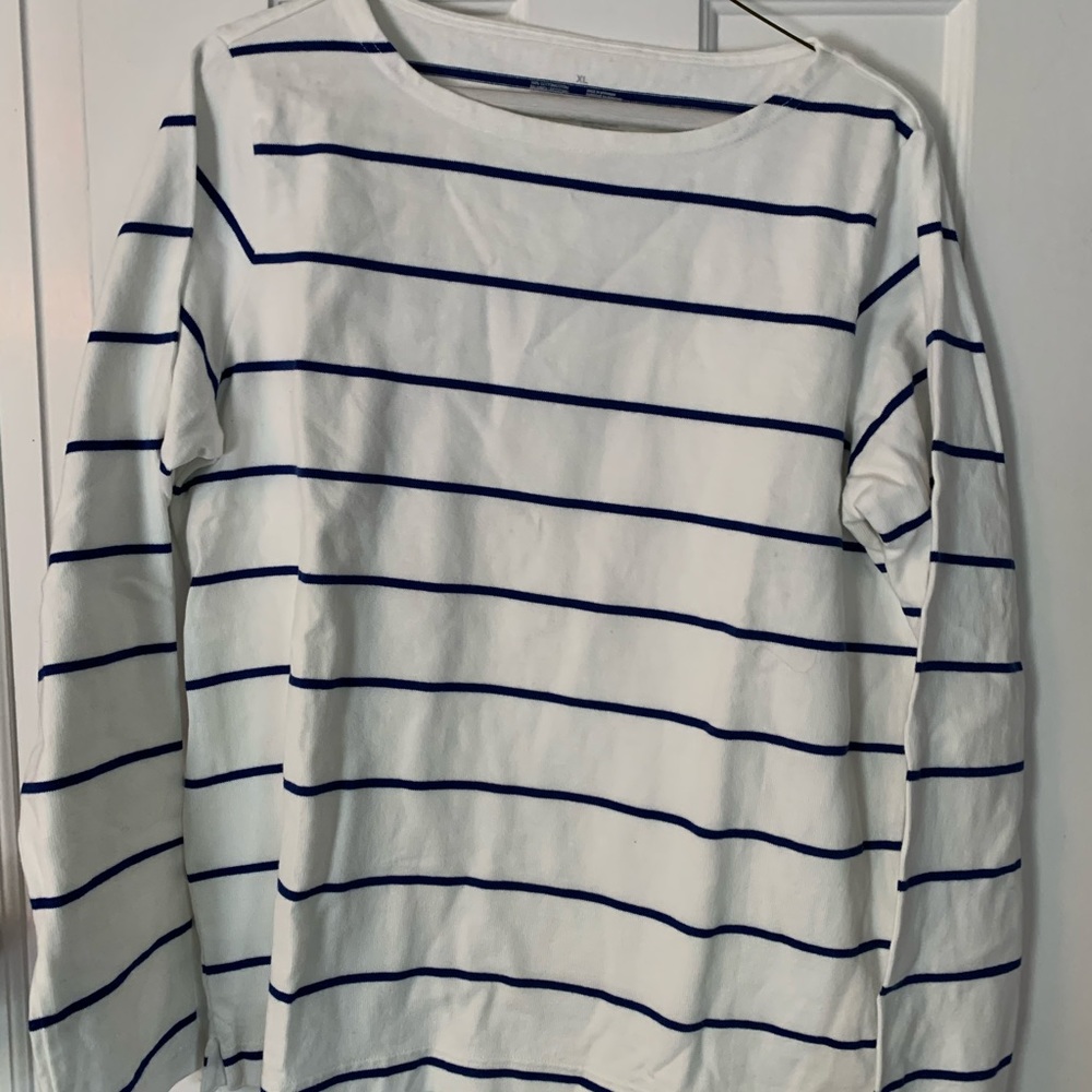 Muji Striped Boatneck Top